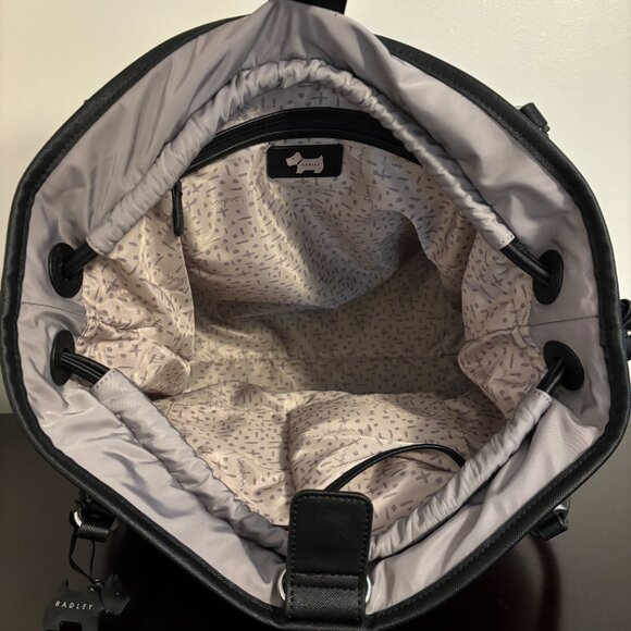 Radley London Dane Park Gray Black Medium Nylon Tote - Picture 7 of 10